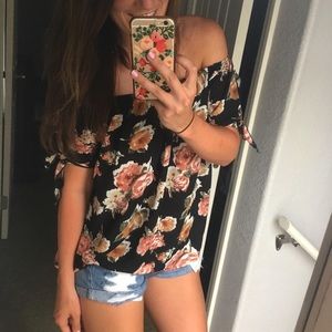 Floral Off the Shoulder Top